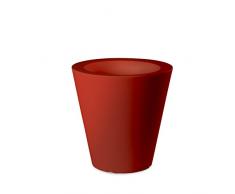 Plart Design AR1917 Vaso Conico 40 Pot de Fleur Orange
