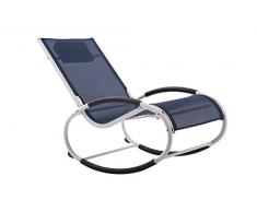 Vivere WAVEROCK1-NW Chaise à Bascule Aluminium Marine 122 x 61 x 91 cm