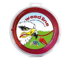 maniver fin595 Fil débroussailleuse, 34 m, Rouge