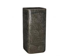 MICA Decorations Vase, Romero Länge 16 cm, Breidte 16 cm, Höhe 35,5 cm Gris
