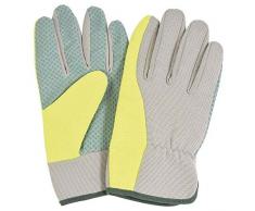 Verdemax 4958 Grand Jardin Gants avec Paume en PVC Pois et élastique arrière