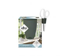 Elho Brussels Herbes Allin1 13 - Pot De Fleurs - Leaf Green - Intérieur - Ø 15.6 x H 16.1 cm