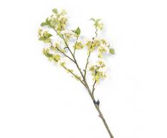 Floral Elegance Artificiel 128 cm Tige Unique Blanc et Rose avec Pointe Japonais Cherry Blossoms X 12 – Artificiel de Luxe Plage de Fleur en Soie