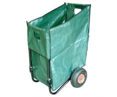 Mundus 33147 Poubelle de Jardin sur Roue Vert 62 x 62 x 92 cm