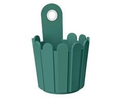 Emsa Jardinière Mini Maison de Campagne avec Fleurs Turquoise