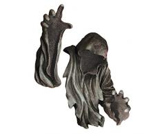 Design Toscano DB383009 Sculpture Murale de L’Homme Qui Fait Peur, Gris, 20,5 x 45,5 x 30,5 cm