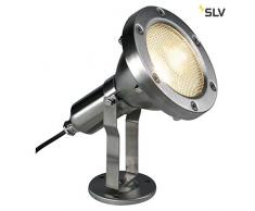 SLV 229100 Nautilus PAR38 Acier Inoxydable, E27, Max, 80 W, IP65, Acier, Argent, 24 x 16 cm