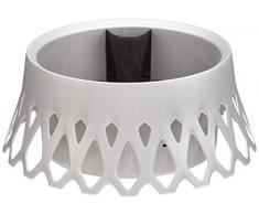 Plastia Bewässerungsschale ROSETA ø 40 cm décoratif/Irrigation Bol, Silber