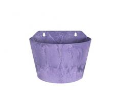 Artstone Pot de Fleurs, Suspension Murale Claire, résistant au Gel et ultraléger, Violet, 24x16x18cm