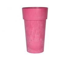 Artstone Pot de Fleurs, Bac à Plante Luna, résistant au Gel et ultraléger, Rose, 36x62cm