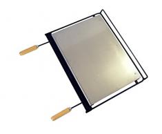 El Zorro Imex 71665 – Plancha en INOX pour Barbecue, 58 x 40 cm, Couleur Noir