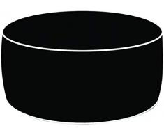 King Home Pouf Ottoman, Noir