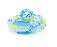Intex - 59460 - Jeu de Plein Air - Set Piscine + Bouée + Ballon - Diamètre: 122 cm