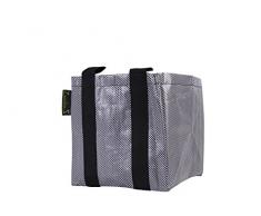 Ivyline 121478 Zigg Zagg Pot de Fleurs carré Gris 24 x 24 x 25cm