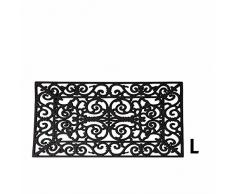 Fallen Fruits Grand paillasson rectangulaire en Caoutchouc – Noir