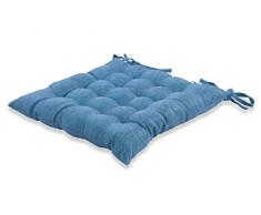 Galileo Casa 2196718 Coussin de Chaise 40 x 40 cm Pastel Bleu