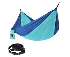 SONGMICS GDC14BU Hamac Bleu Ciel + Saphir