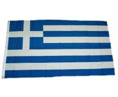 Flaggenking Drapeau de la Grèce résistant aux intempéries Multicolore 150 x 90 x 1 cm