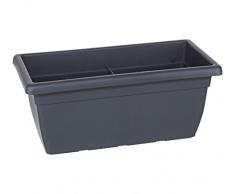 Dehner bac à fleurs env. 100 x 45 x 40 cm, plastique-anthracite