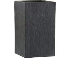 Emsa esteras Bac à Fleurs RECTANGULAIRE pour Le Jardin en Fibre de Verre H: 47 cm Graphite