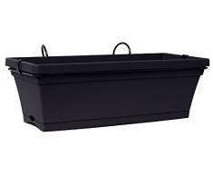 Poetic Jardin Odelia Jardinière avec Support, Anthracite