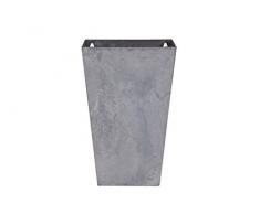 Artstone Pot de Fleurs, Suspension Murale Ella, résistant au Gel et ultraléger, Gris, 30x17x49cm