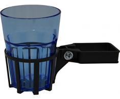 Angerer Porte-Boisson pour balancelle avec Tube carré Gris, gobelet Bleu