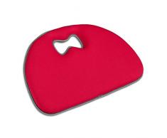 Relaxdays Coussin Jardin,Aide, Universel avec poignée, Tapis Genoux, Rouge