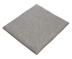 Dehner Sitzkissen Nick, ca. 45 x 40 x 5 cm, Polyester, Anthrazit Oreiller, Anthracite