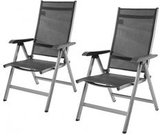 AmazonBasics Chaise dextérieur réglable sur 5 positions, Lot de 2
