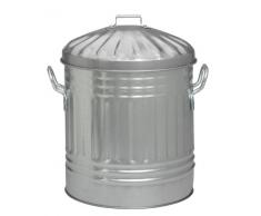 Parasene Gbin01 25,4 cm Mini Poubelle et Couvercle – Acier galvanisé