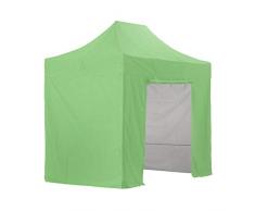 GREADEN Tente Pliante Verte avec 4 Murs Amovibles 2x3m Super Robuste Tube 40mm en Aluminium Bâche 420D étanche Barnum Pliante + Sac de Transport