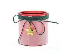 Festive Productions P014775 10 cm à Piles éclairé Effet Paillettes Lanterne avec Pendentif étoile – Bleu