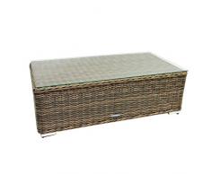 Strandgut07 - Table dappoint en polyrattan, 110 x 60 x 36 cm