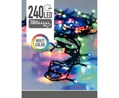 Multistore 2002 10958 Guirlande 240 LED Multicol 18m extérieur, Aucune