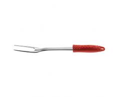 Bodum fyrkat Fourchette à Barbecue, Couverts pour Barbecue, Acier Inoxydable/Silicone, Rouge, 11491-294