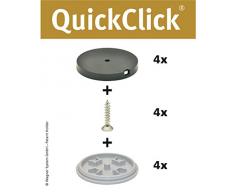 Wagner QuickClick® Chaise Patins//Set de 4 à Visser//Hyper – Diamètre 50 mm – 15809800