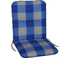 Angerer Coussin pour Chaise 50 x 100 cm, Design Dublin Bleu (sans Chaise)
