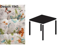 Best 04141543 Coussin pour Chaise à Dossier Haut STS 48 x 48 x 7 cm, d.1543