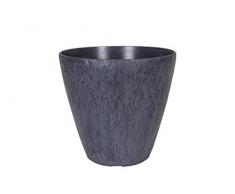 Universal Pot de Fleurs, Bac à Plante Roto Pebble, résistant au Gel et ultraléger, Gris, 40x38cm