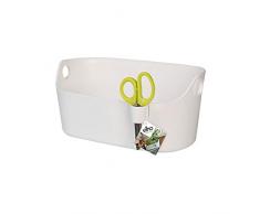 Elho Brussels Herbes Station - Pot De Fleurs - Blanc - Intérieur - Ø 29.8 x H 13.3 cm