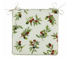 Best 90418024 2 x Coussin dassise avec Cordons de Fixation 40 x 40 x 3 cm, d.1480