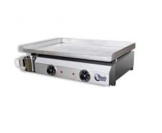 Plancha TONIO Plancha Electica 6 à 12 Personnes Electrique 220-230V-Plaque De Cuisson INOX 4 mm-Caisson Inox-3000W-Thermostat De Sécurité-Voyant De Chauffe-Fabrication 100% Française