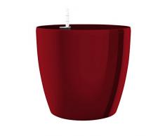 Emsa Pot de Fleurs, système darrosage Automatique, Ø 30 cm, Rouge Rubis, CASA Brillant, 517569