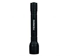 Duracell Lampe de Poche, Voyager Facile Série Lampes Torches, Lumineux et 50 70 Lumen Lampes LED, Finition Plastique Noir, Piles Duracell incluses (Lot de 2) (Duo-e)