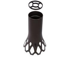 Plastia Grave Roseta – Vase avec Support, 1 L Vase avec Piquet. 1.3L Anthracite.