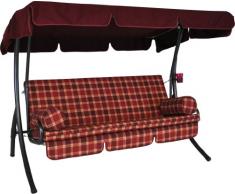 Angerer 1920 Trend Korfu Balancelle de Jardin 3 Places, Korfu Terra Rot