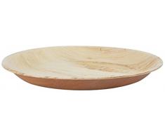 Fallen Fruits C2086 Lot de 8 Grandes Assiettes jetables en Feuille de Palmier Vert