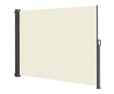 RED DECO Paravent rétractable Brise Vue occultant extérieur Phoenix 140x300 cm Crème