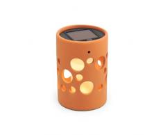 Konstsmide Lampe Solaire cylindrique à LED Terracotta
